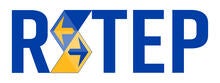 Logo for Riverside – Student Transfer Excellence Program (R-STEP) featuring bold blue lettering. The letter "S" is stylized as a geometric icon composed of blue and yellow interlocking polygons, containing two opposing arrows pointing left and right.